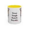 11oz-blue-lacy-mug-humor-yellow 11oz Funny Blue Lacy Mug, Yellow, front view