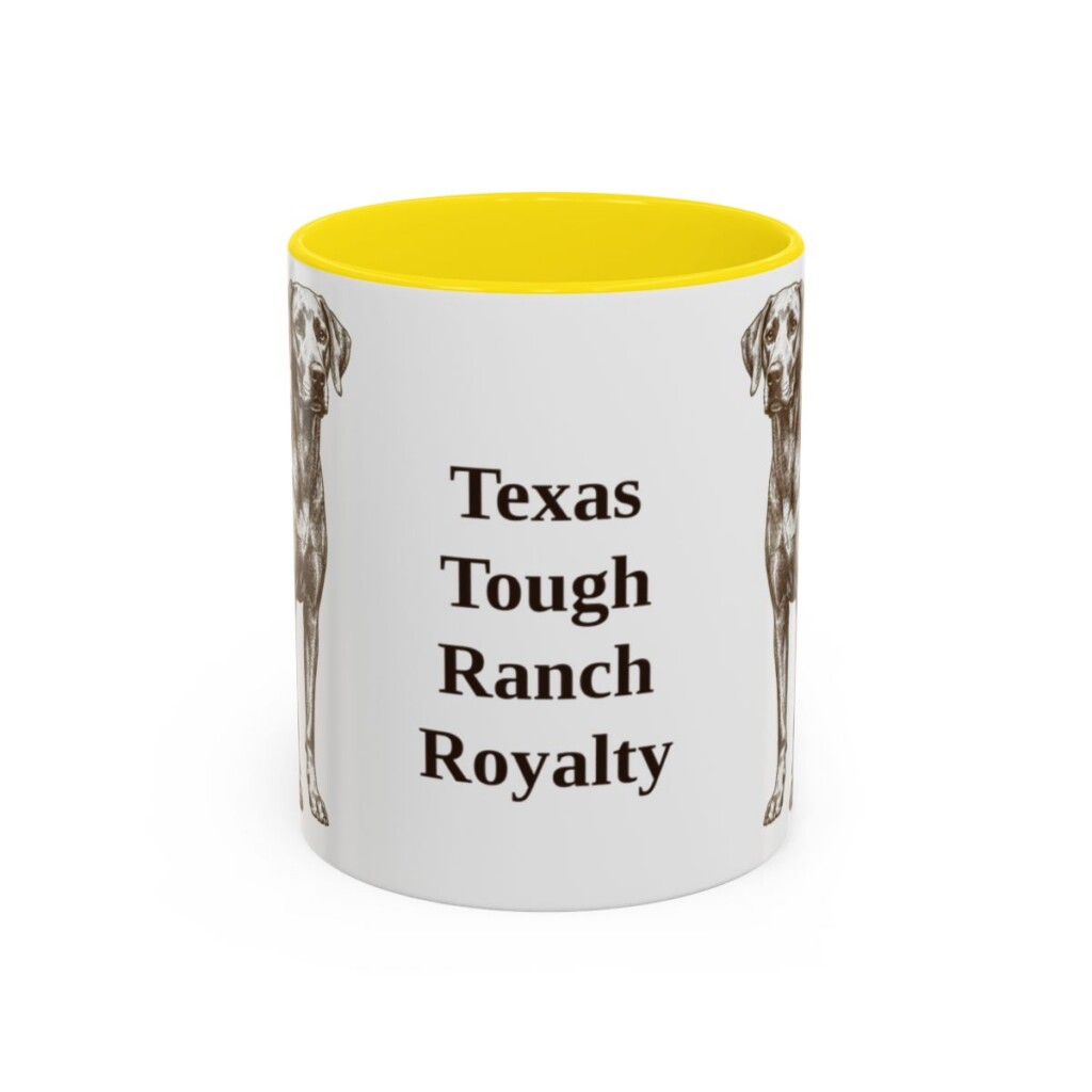 11oz-blue-lacy-mug-humor-yellow 11oz Funny Blue Lacy Mug, Yellow, front view