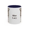 11oz-blue-lacy-mug-navy 11oz Blue Lacy Mug, Navy, front view