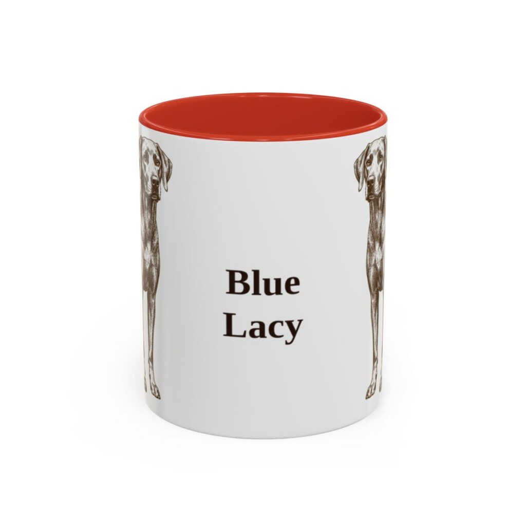 11oz-blue-lacy-mug-red 11oz Blue Lacy Mug, Red, front view