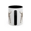 11oz Blue Lacy Mug, Black, back view