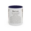 11oz Blue Lacy Mug, Navy, front view