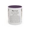 11oz Blue Lacy Mug, Purple, front view