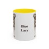 11oz-blue-lacy-mug-yellow 11oz Blue Lacy Mug, Yellow, front view