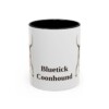11oz Bluetick Coonhound Mug, Black, front view