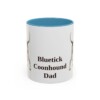 11oz-bluetick-coonhound-mug-dad-light-blue 11oz Bluetick Coonhound Dog Dad Mug, Light Blue, front view