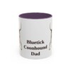 11oz-bluetick-coonhound-mug-dad-purple 11oz Bluetick Coonhound Dog Dad Mug, Purple, front view