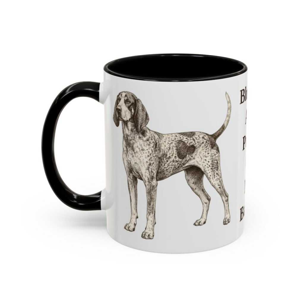 11oz-bluetick-coonhound-mug-humor-black-left 11oz Funny Bluetick Coonhound Mug, Black, left side view