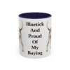 11oz-bluetick-coonhound-mug-humor-navy 11oz Funny Bluetick Coonhound Mug, Navy, front view