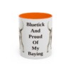 11oz-bluetick-coonhound-mug-humor-orange 11oz Funny Bluetick Coonhound Mug, Orange, front view