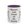 11oz-bluetick-coonhound-mug-humor-purple 11oz Funny Bluetick Coonhound Mug, Purple, front view