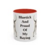 11oz-bluetick-coonhound-mug-humor-red 11oz Funny Bluetick Coonhound Mug, Red, front view