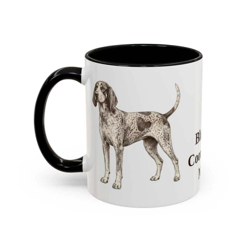 11oz bluetick coonhound mug, Black