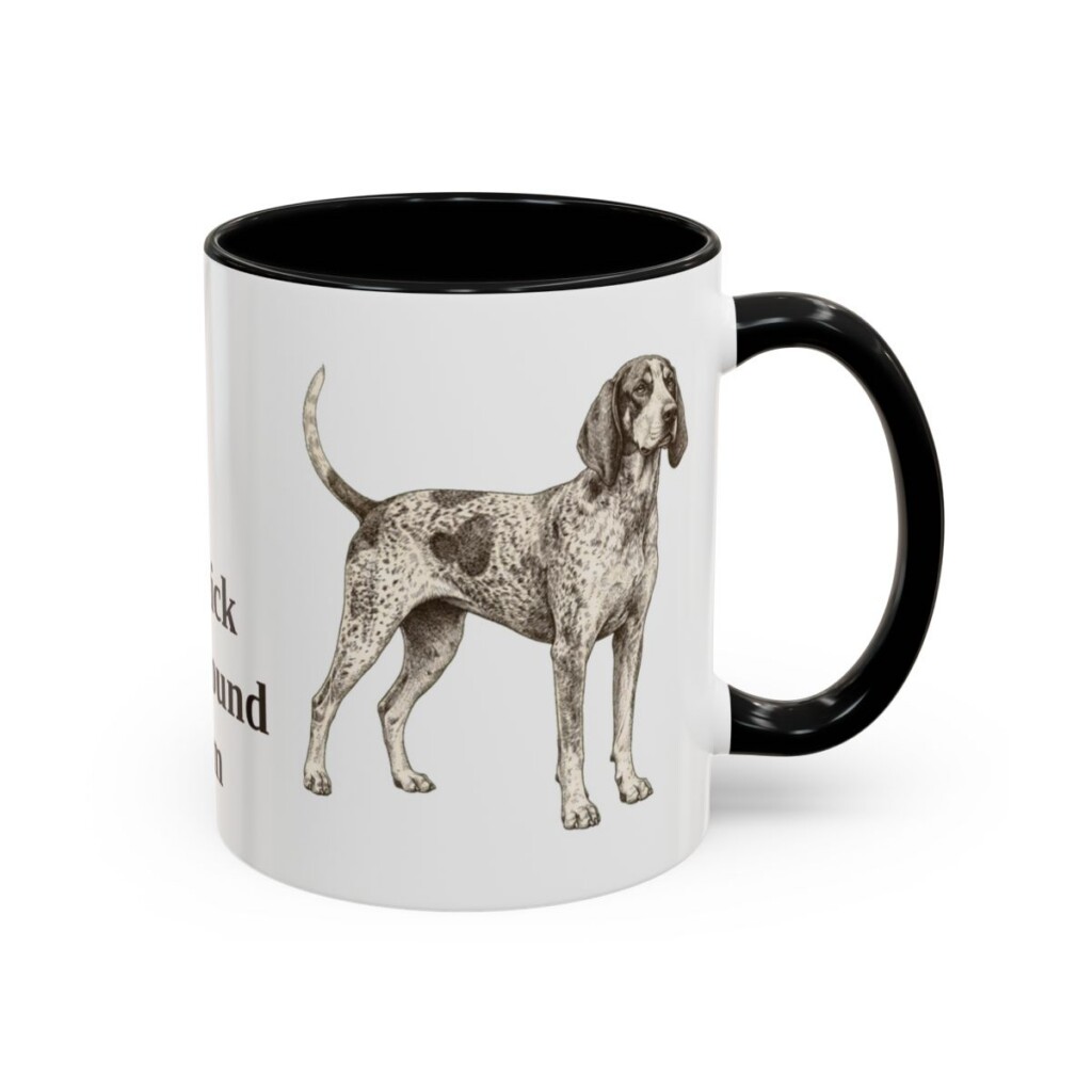 11oz bluetick coonhound mug, Black