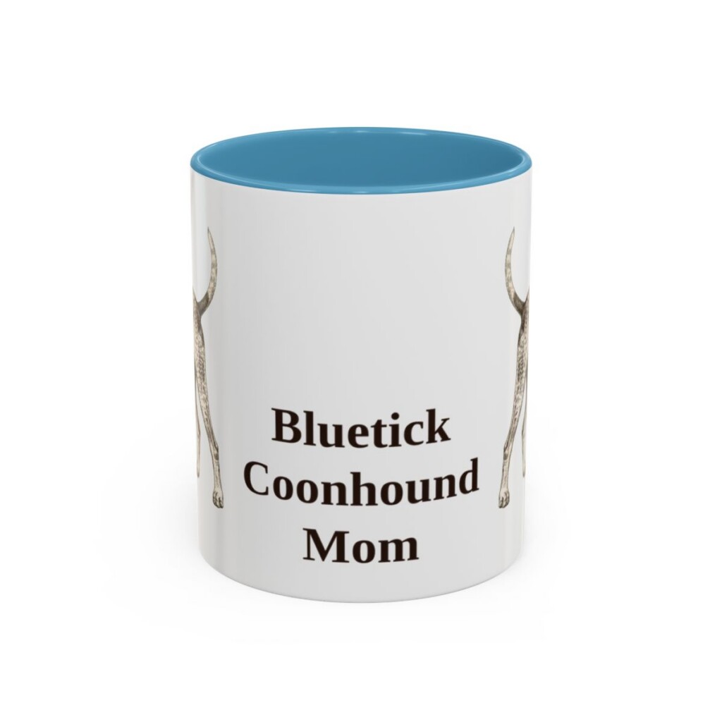 11oz bluetick coonhound mug, Light Blue