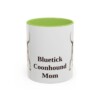 11oz bluetick coonhound mug, Light Green
