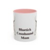 11oz bluetick coonhound mug, Pink