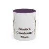 11oz bluetick coonhound mug, Purple