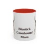 11oz bluetick coonhound mug, Red