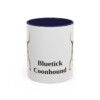11oz Bluetick Coonhound Mug, Navy, front view