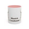 11oz Bluetick Coonhound Mug, Pink, front view
