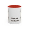11oz Bluetick Coonhound Mug, Red, front view