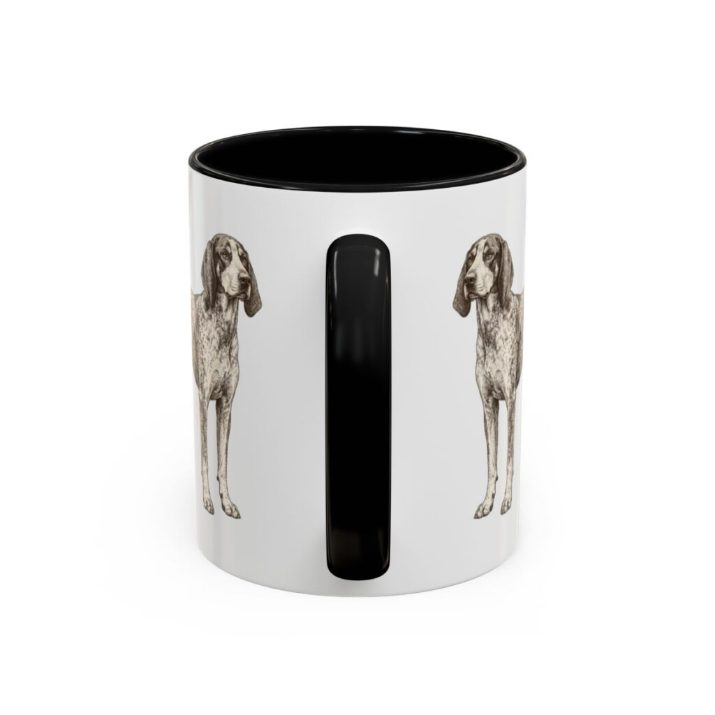 11oz bluetick coonhound mug, Black