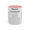 11oz bluetick coonhound mug, Pink