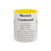 11oz bluetick coonhound mug, Yellow