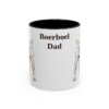 11oz Boerboel Dog Dad Mug, Black, front view