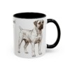 11oz Boerboel Dog Dad Mug, Black, right side view