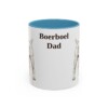 11oz Boerboel Dog Dad Mug, Light Blue, front view