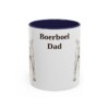 11oz Boerboel Dog Dad Mug, Navy, front view