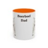 11oz Boerboel Dog Dad Mug, Orange, front view