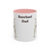11oz Boerboel Dog Dad Mug, Pink, front view