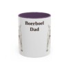 11oz Boerboel Dog Dad Mug, Purple, front view