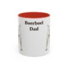 11oz Boerboel Dog Dad Mug, Red, front view