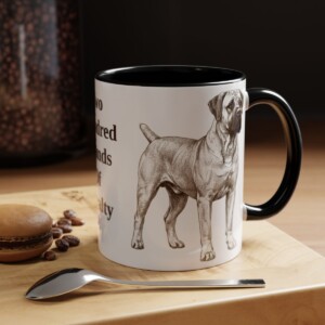 11oz Funny Boerboel Mug, Black, lifestyle photo
