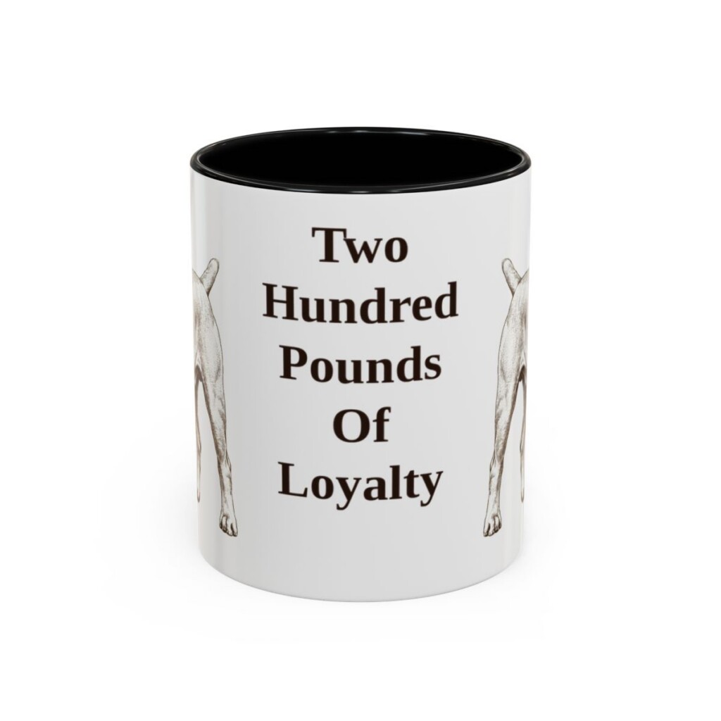 11oz Funny Boerboel Mug, Black, front view