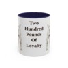 11oz Funny Boerboel Mug, Navy, front view