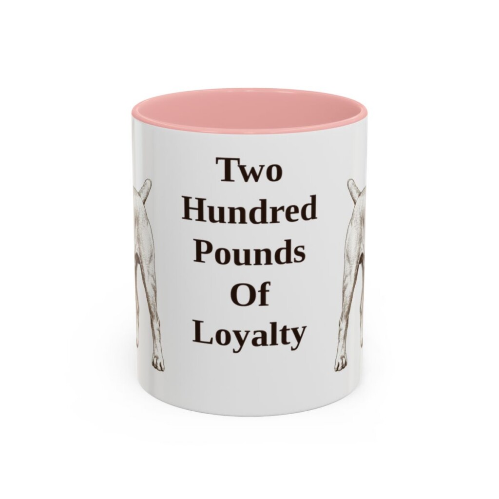 11oz Funny Boerboel Mug, Pink, front view