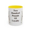 11oz Funny Boerboel Mug, Yellow, front view