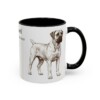 11oz Boerboel Latin Mug, Black, right side view