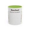 11oz Boerboel Latin Mug, Light Green, front view