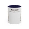 11oz Boerboel Latin Mug, Navy, front view