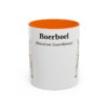 11oz Boerboel Latin Mug, Orange, front view