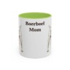 11oz Boerboel Dog Mom Mug, Light Green, front view