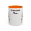 11oz Boerboel Dog Mom Mug, Orange, front view