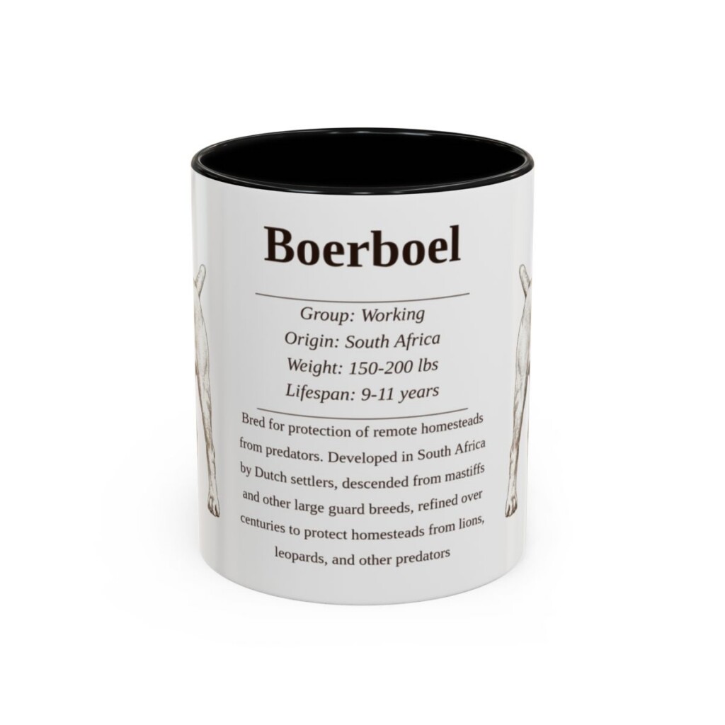 11oz boerboel mug, Black