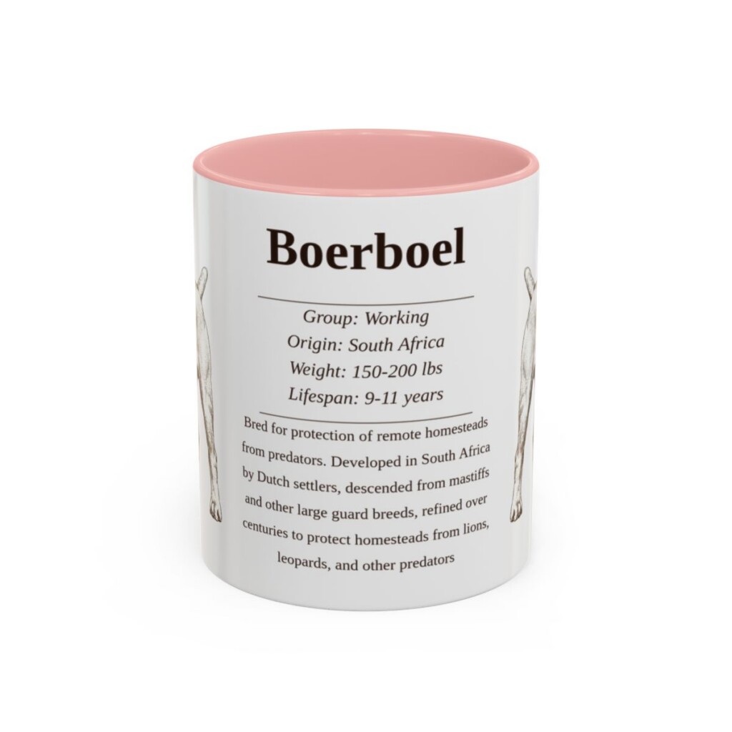 11oz boerboel mug, Pink